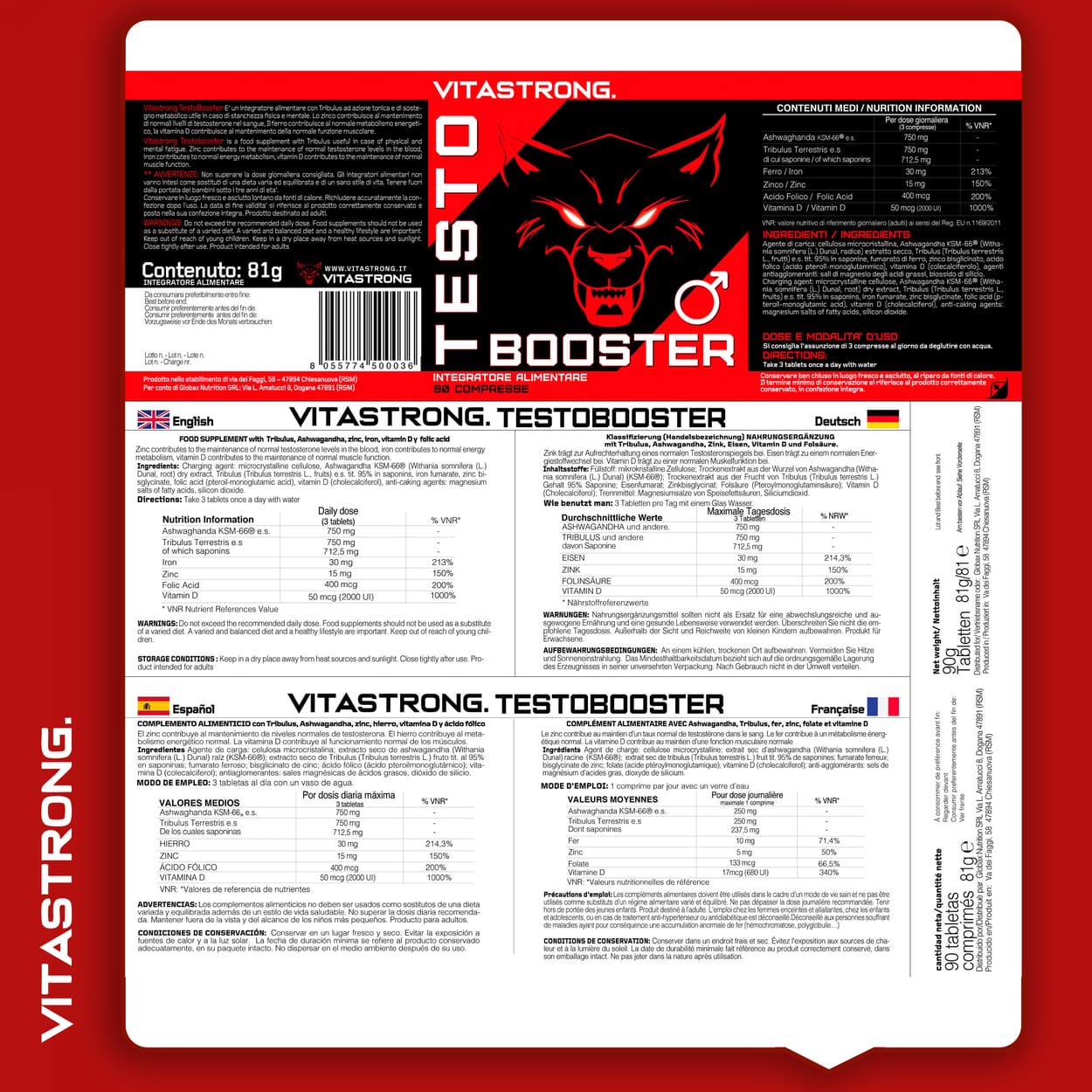 VITASTRONG TESTOBOOSTER PER ENERGIA E VIGORE