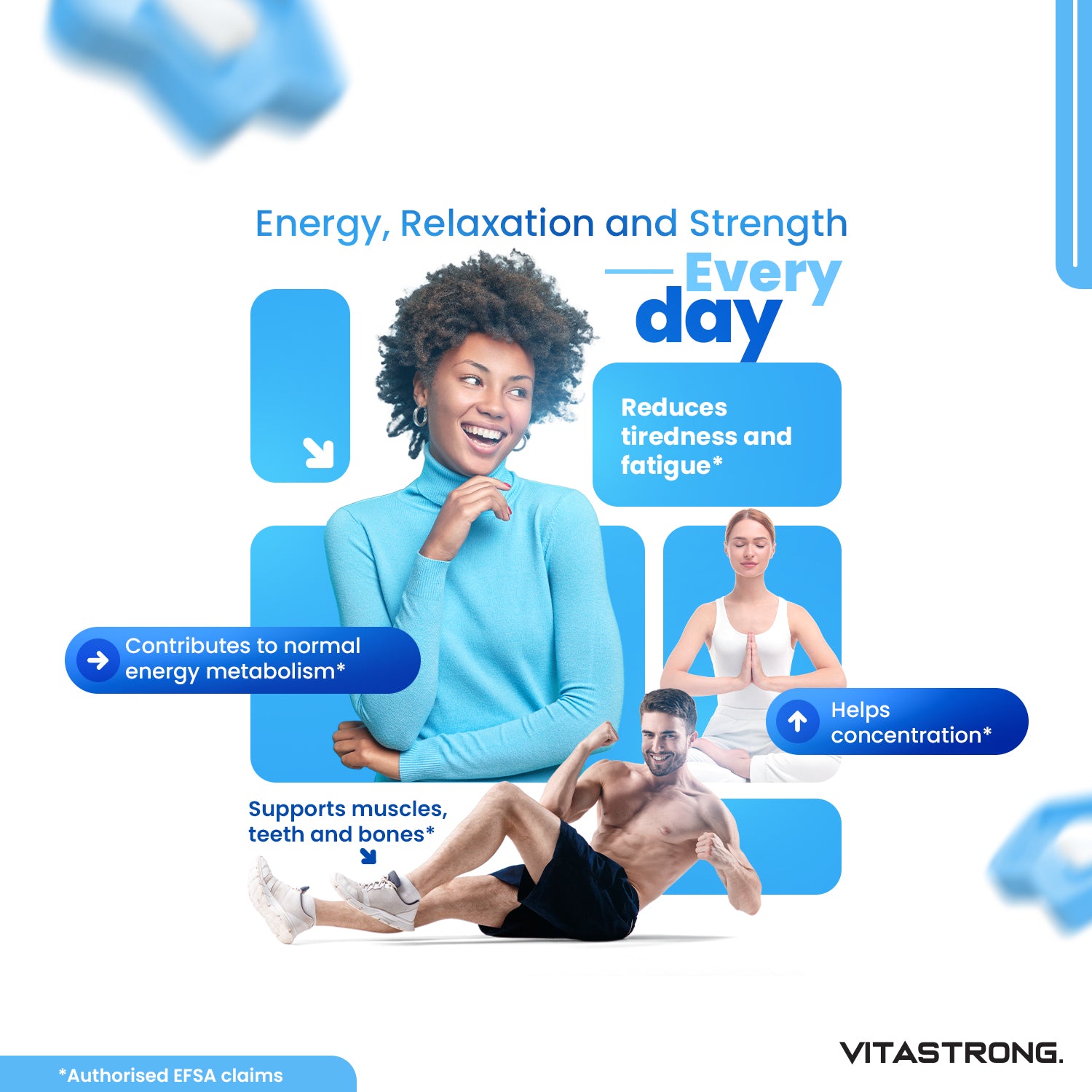 COMPLESSO DI MAGNESIO 5 in 1 - 150 CPR 400 MG VITASTRONG