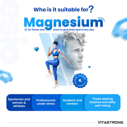 COMPLEXE DE MAGNÉSIUM 5 en 1 - 150 CPR 400 MG VITASTRONG