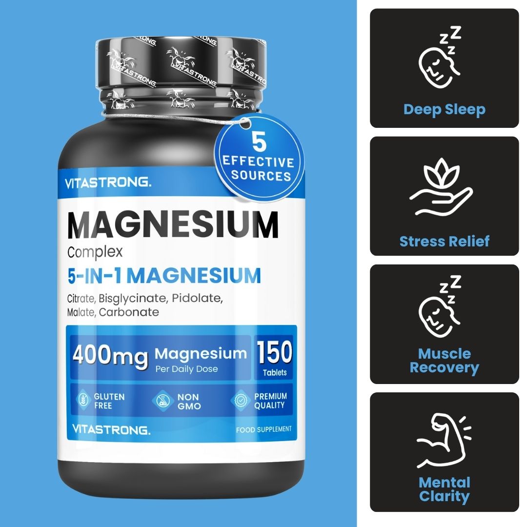 COMPLESSO DI MAGNESIO 5 in 1 - 150 CPR 400 MG VITASTRONG