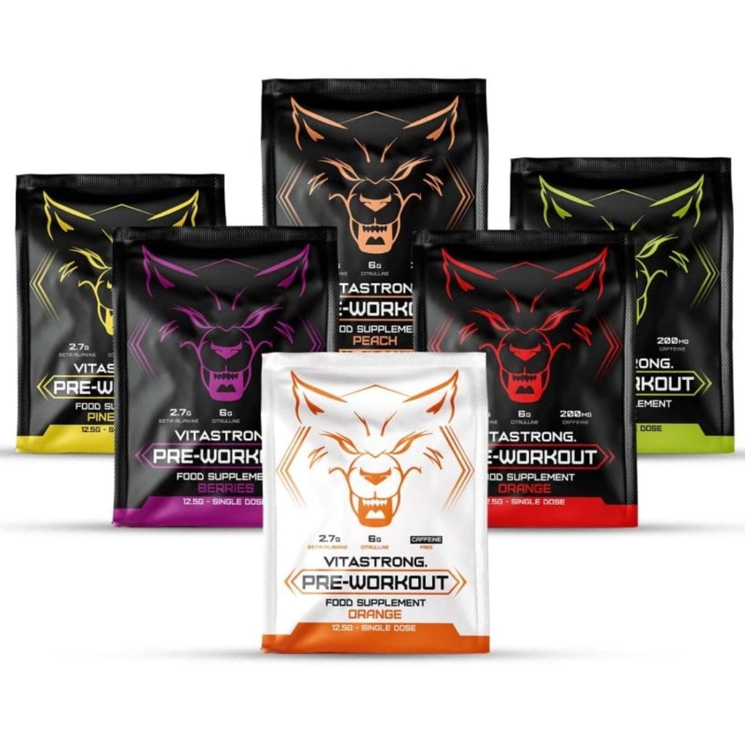 Pre-Workout Single Shot - Instant Strength, Power & Endurance- VITASTRONG