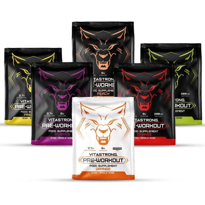 Pre-Workout Single Shot - Instant Strength, Power & Endurance- VITASTRONG