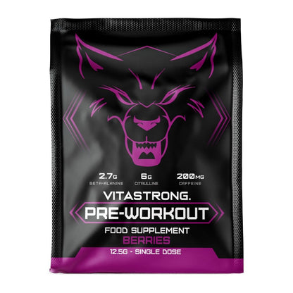 Pre-Workout Single Shot - Instant Strength, Power & Endurance- VITASTRONG